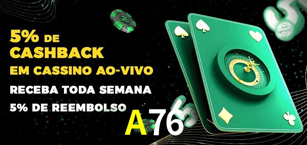 Promoções do cassino ao Vivo A76